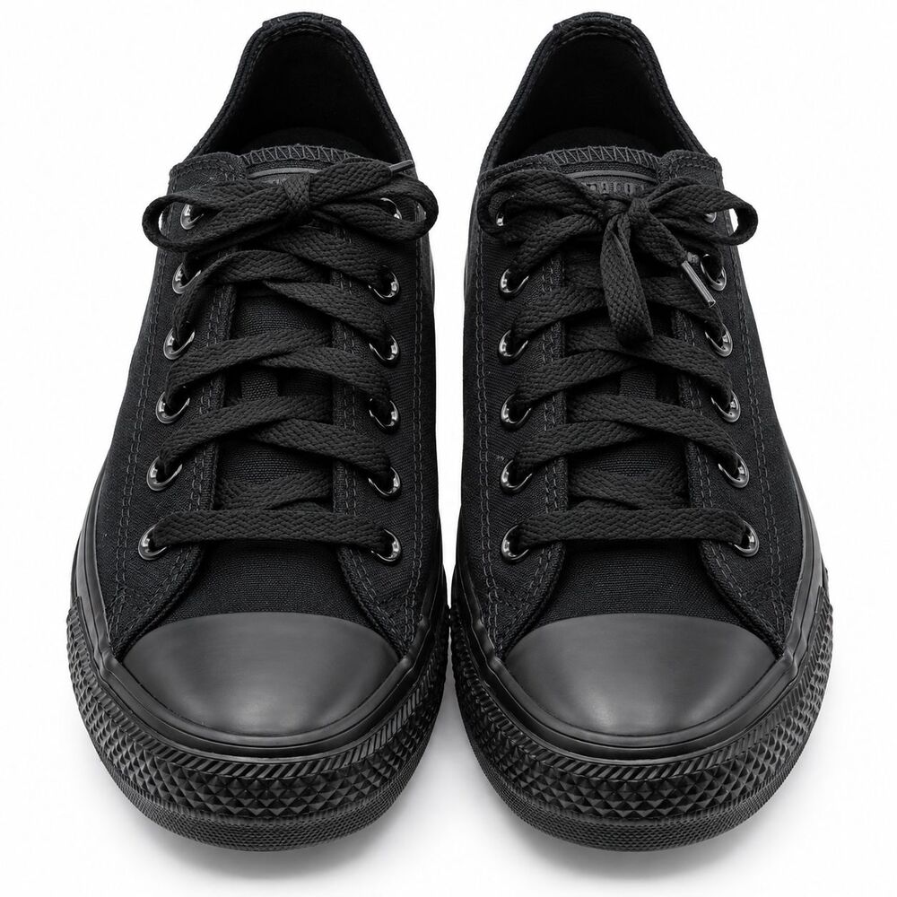 Converse Chuck Taylor All Star Men 8.5 Black Low Top Canvas M5039C Shoes Retro - Picture 6 of 6